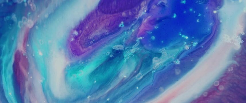 Macro Textures with Vibrant Neon Color Palette. Abstract Background Made with Oil Mixed with Dye, Ink, and Paint.