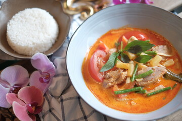 Thai Red curry with duck
