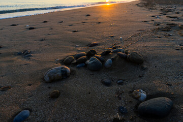 stones on the beach