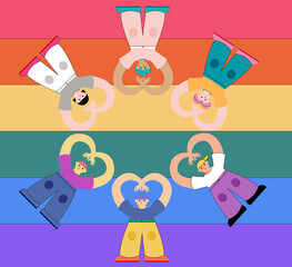 Comunidad LGTBQ echada sobre bandera