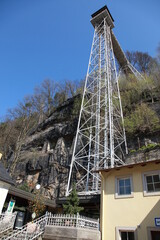 Saksonia Szwajcarska, Bad Schandau wieża - winda - obrazy, fototapety, plakaty