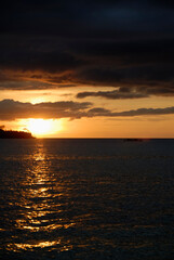 Obraz premium A beautiful sunset on the sea