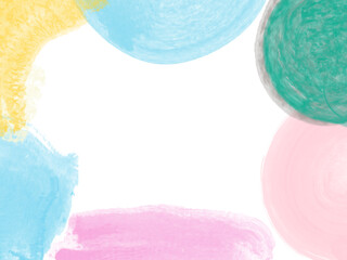 abstract watercolor background with space, frame design illustration