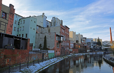 Fototapeta premium 19th century architecture in Venice of Bydgoszcz - Bydgoszcz, Poland