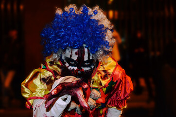 Disfraz de Payaso aterrador - celebración de halloween