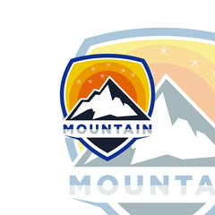 Mountain Logo Template. Vector Illustrator Eps.10