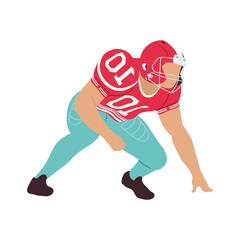 american football player tackling