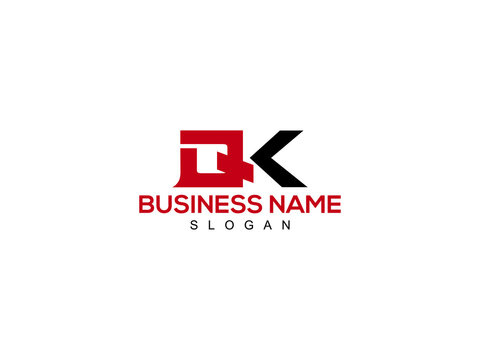 QK Letter Logo, qk logo icon vector for business
