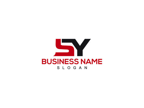 SY Letter Logo, sy logo image vector for business