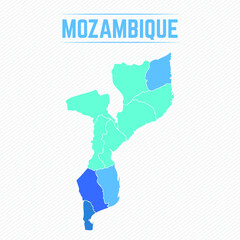 Mozambique Detailed Map With Regions