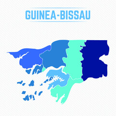 Guinea Bissau Detailed Map With Regions
