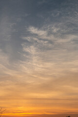 Fototapeta premium The color of the sky in the evening when the sun is setting