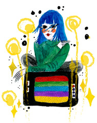 I don't like the T.V