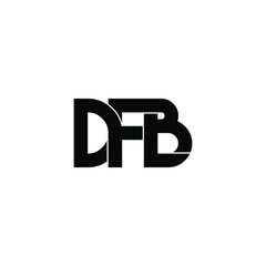 dfb letter original monogram logo design