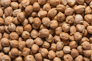 close up of pile of garbanzo beans, chickpea