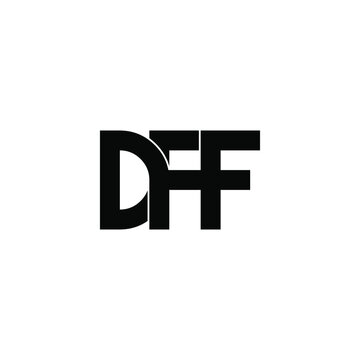 dff letter original monogram logo design