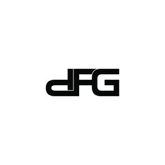 dfg letter original monogram logo design
