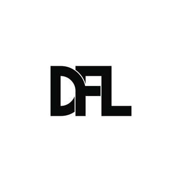 dfl letter original monogram logo design