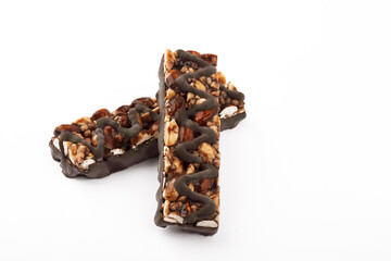 Cereal bars with chocolate