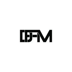 dfm letter original monogram logo design