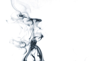 Smoke move freely in the air