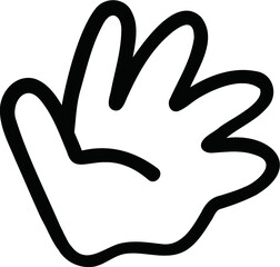 パー　手のひら