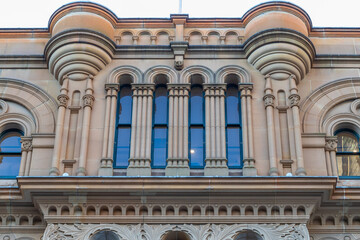 Obraz na płótnie Canvas Facade of historical building in Sydney Australia