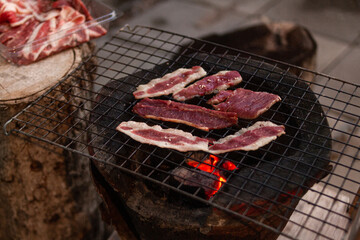 Grilled beef with Flame, Japanese Yakiniku