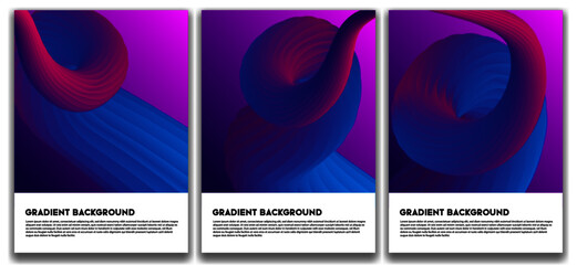 Gradient blend abstract background Free Vector for template banner, social media, poster, 