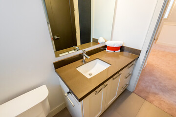 Fragment of a luxury bathroom