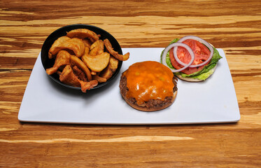 Cheeseburger and Fries