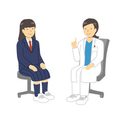 Students consulting at the hospital