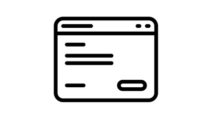 landing page web website single isolated icon with outline style