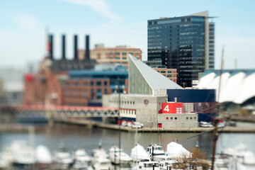 Beautiful Baltimore Inner Harbor Cityscape