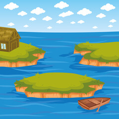islands seascape scene