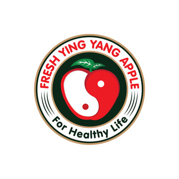 Yingyang Apple Logo