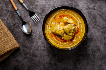 Tasty butter chicken curry dish from Indian cuisine.