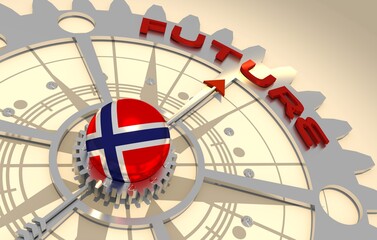 Global business and economic growth concept illustration