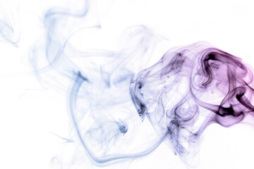 Smoke abstract on white background