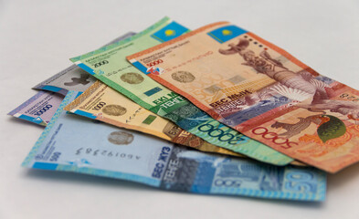 Kazakhstan national currency tenge, paper money, foreign exchange market, economy, loans in Kazakhstan, deposit