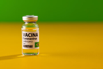 Ampola de vacina brasileira