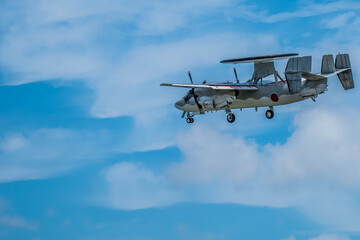 E-2C早期警戒機　沖縄那覇基地