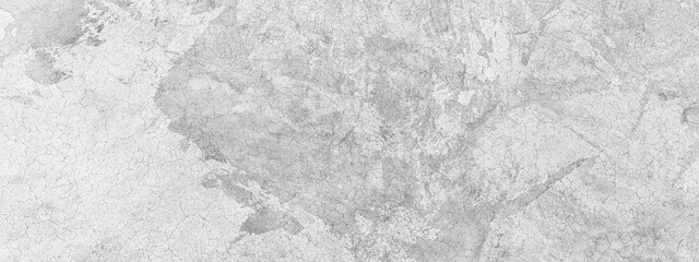 Panorama of White grey concrete texture, Rough cement stone wall, Surface of old and dirty outdoor building wall, Abstract nature seamless background