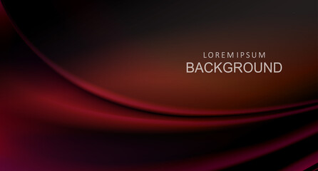 Fabric pattern with folds in red, smooth gradient transitions