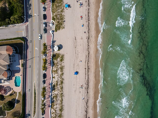 Beautiful aerial view of Central Beach in Fort Lauderdale 