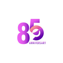 85 Years Anniversary Celebration Vector Template Design Illustration