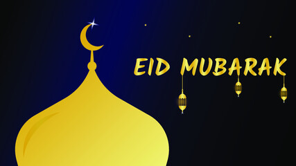  Eid Mubarak islamic design background. Creative Design Template vector illustration.