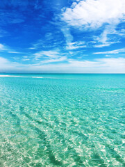 blue sky and sea