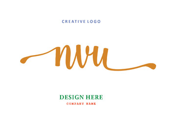 NVU lettering logo is simple, easy to understand and authoritative