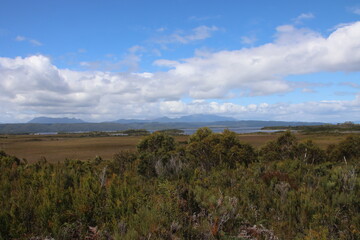 Rural scene near the village of Strahan, western Tasmania.